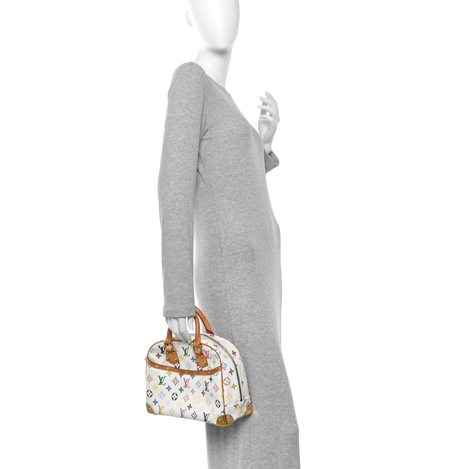Louis Vuitton Monogram Multicolor Trouville White