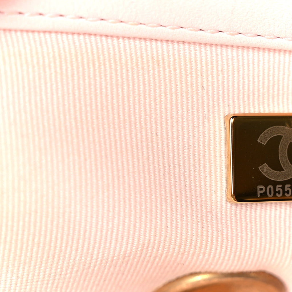Chanel Lambskin Quilted Medium Chanel 19 Flap Light Pink
