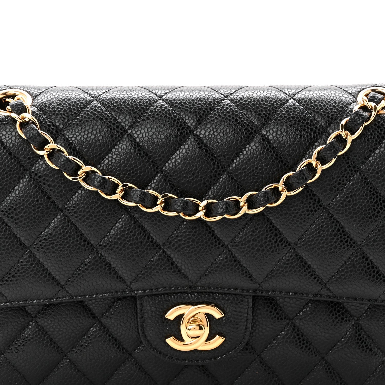 Chanel Caviar Quilted Medium Double Flap Black