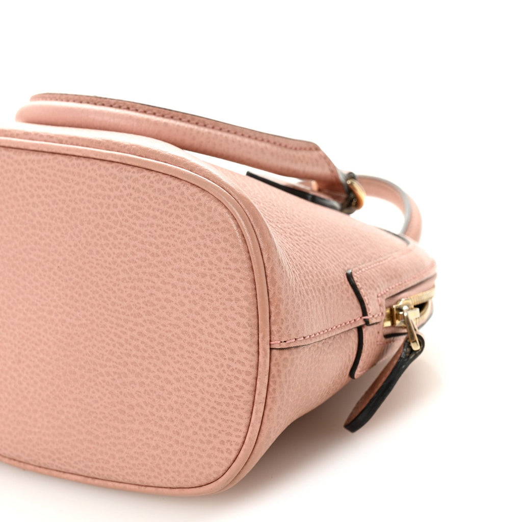 Gucci Dollar Calfskin Small GG Charm Dome Bag Soft Pink