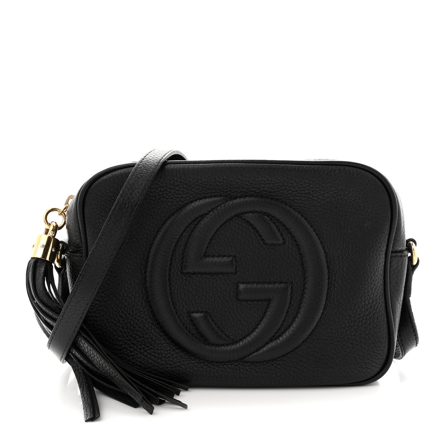 Gucci Pebbled Calfskin Small Soho Disco Bag Black