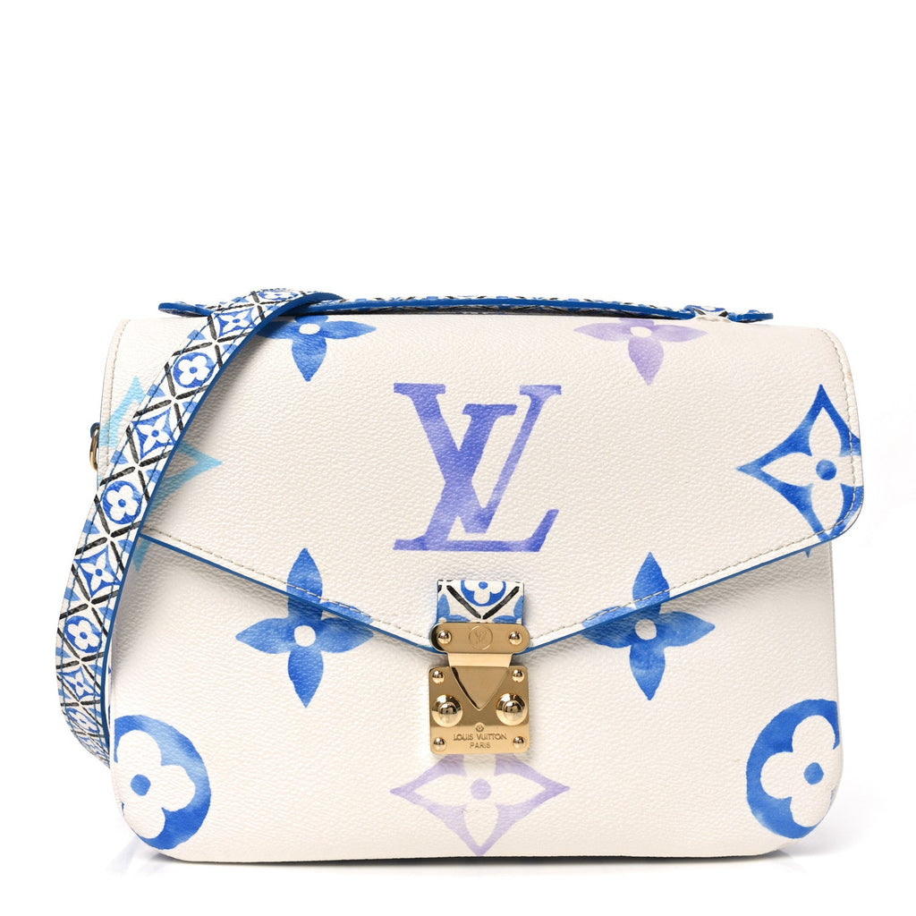 Louis Vuitton Monogram Giant By The Pool Pochette Metis MM Blue