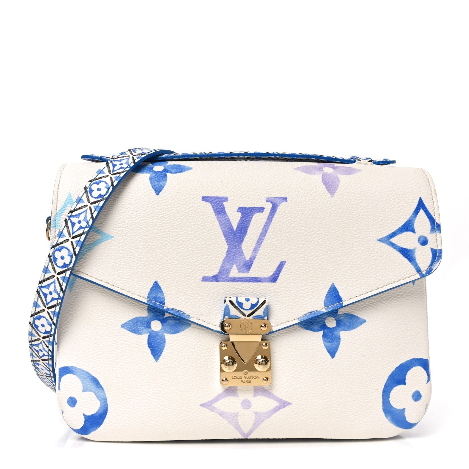 Louis Vuitton Monogram Giant By The Pool Pochette Metis MM Blue
