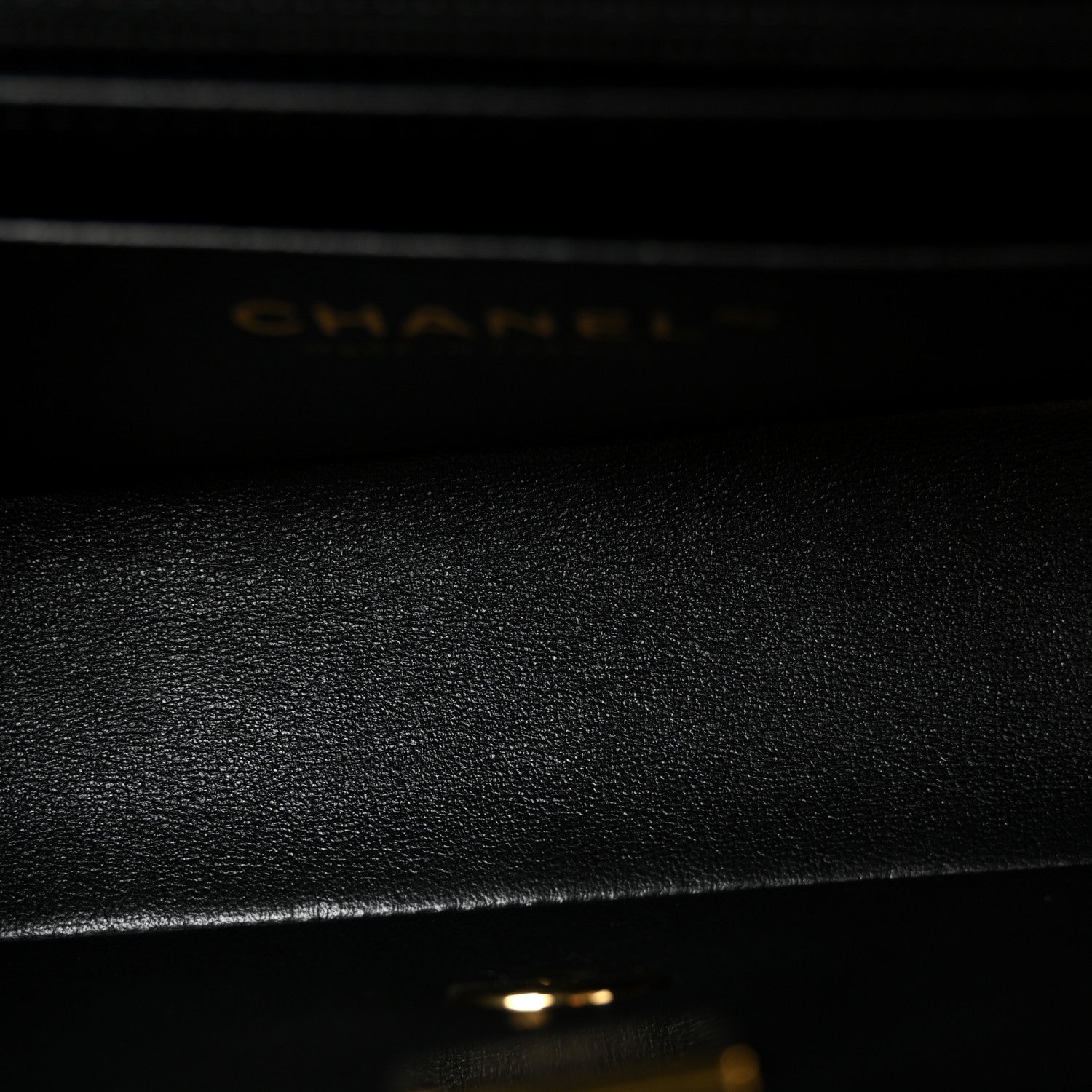 Chanel Lambskin Quilted Mini Rectangular Flap Black