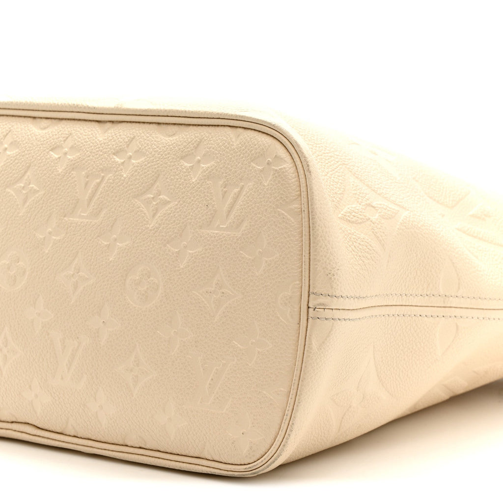 Louis Vuitton Empreinte Monogram Giant Neverfull MM Cream