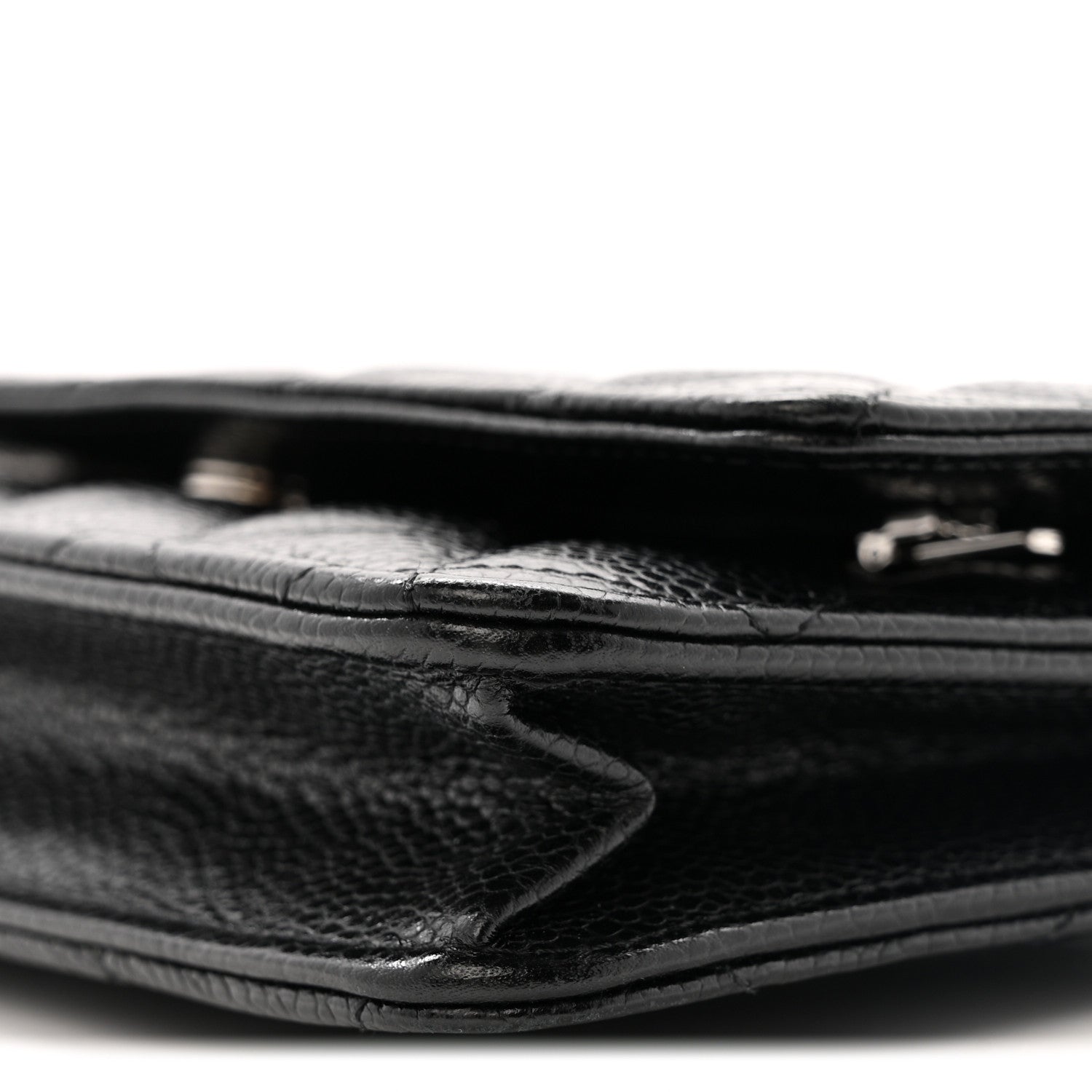 Chanel Caviar Quilted Wallet on Chain WOC Black