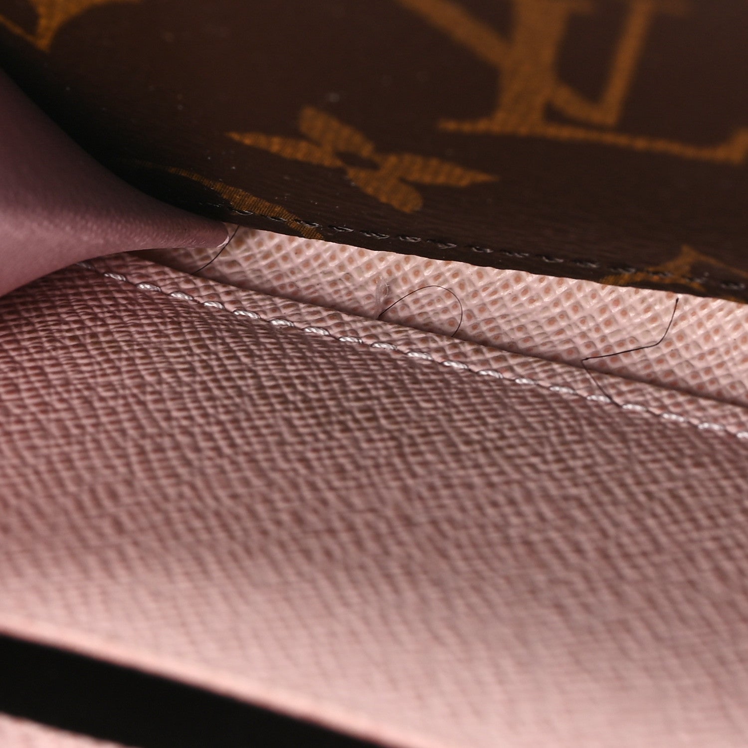 Louis Vuitton Monogram Clemence Wallet Rose Ballerine