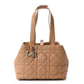 Christian Dior Calfskin Macrocannage Medium Toujour Powder Tan