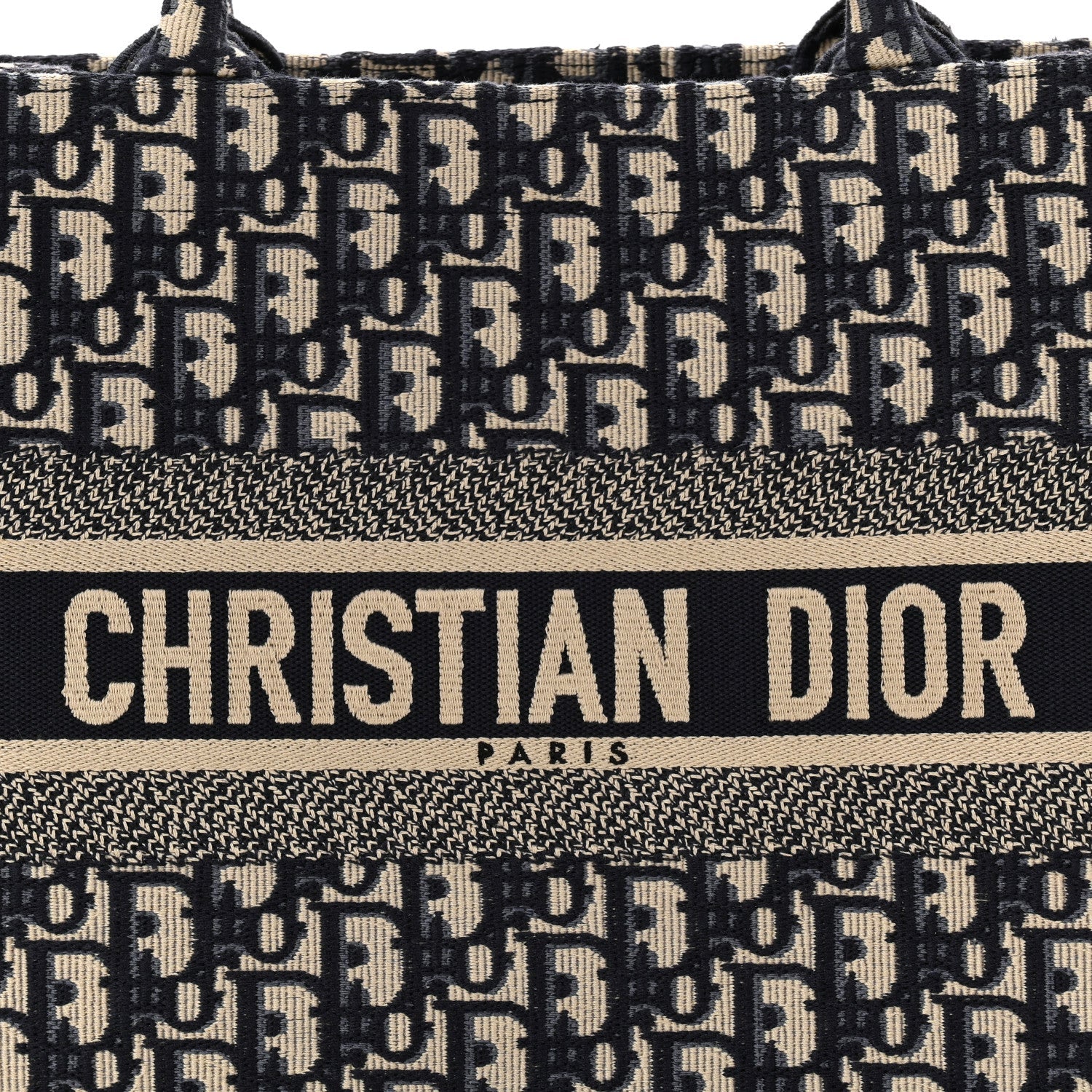 Christian Dior Oblique Medium Book Tote Blue Multicolor