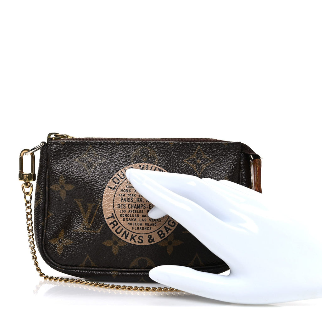 Louis Vuitton Monogram Complice Trunks and Bags Mini Pochette Accessories Beige