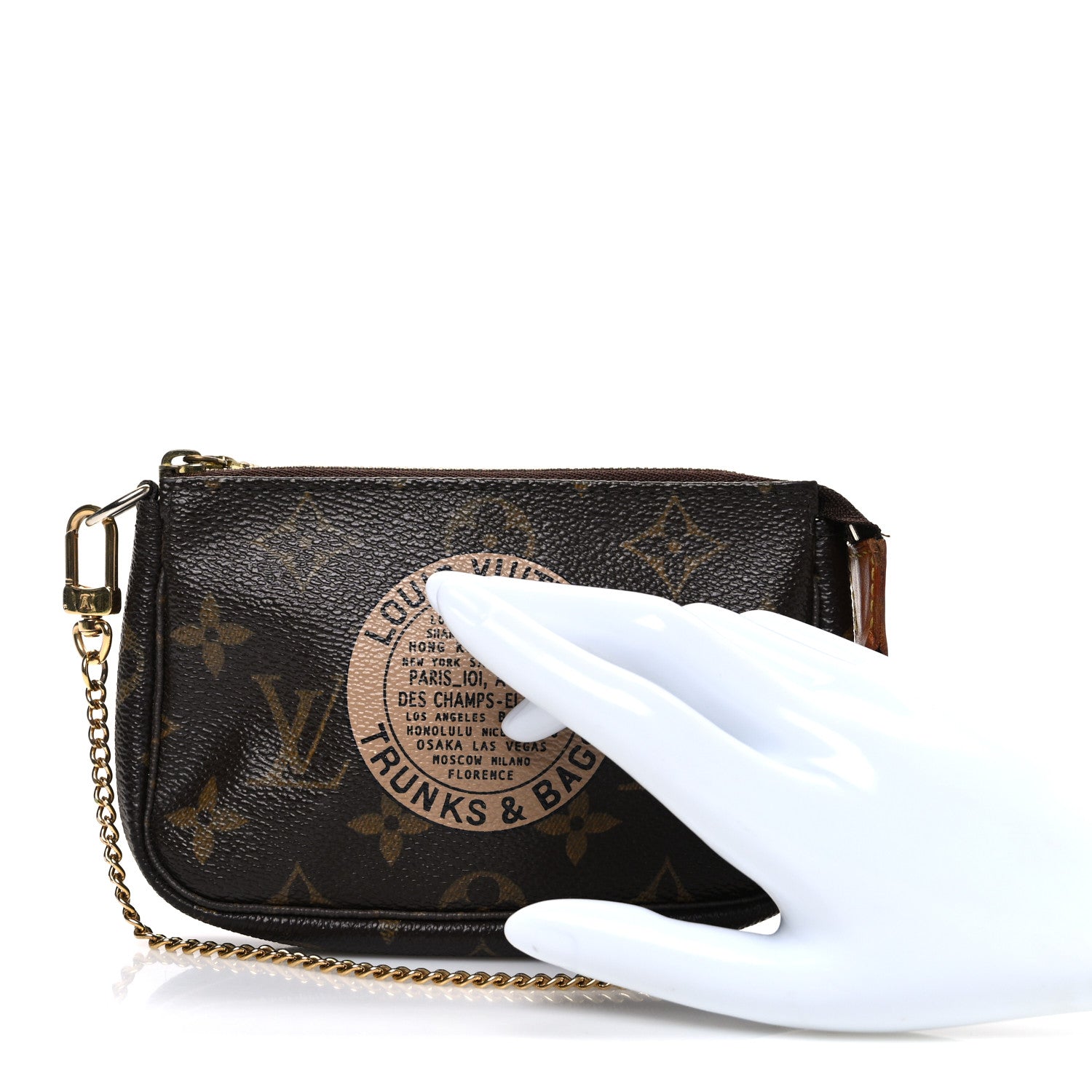 Louis Vuitton Monogram Complice Trunks and Bags Mini Pochette Accessories Beige