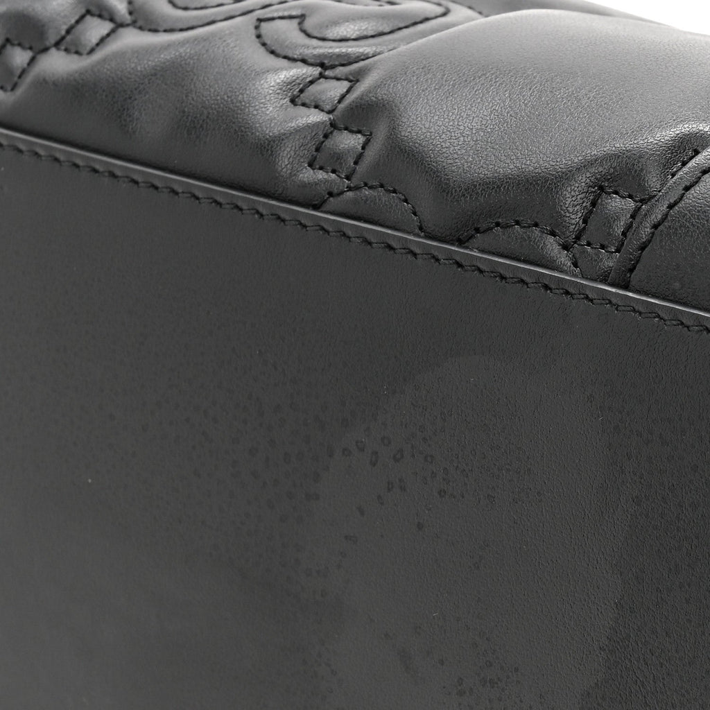Gucci Calfskin GG Matelasse Medium Ophidia Shopping Tote Black