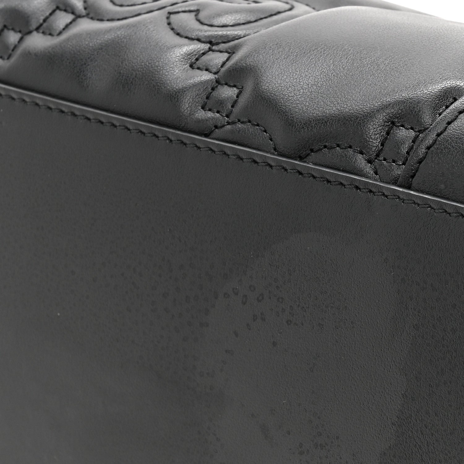 Gucci Calfskin GG Matelasse Medium Ophidia Shopping Tote Black