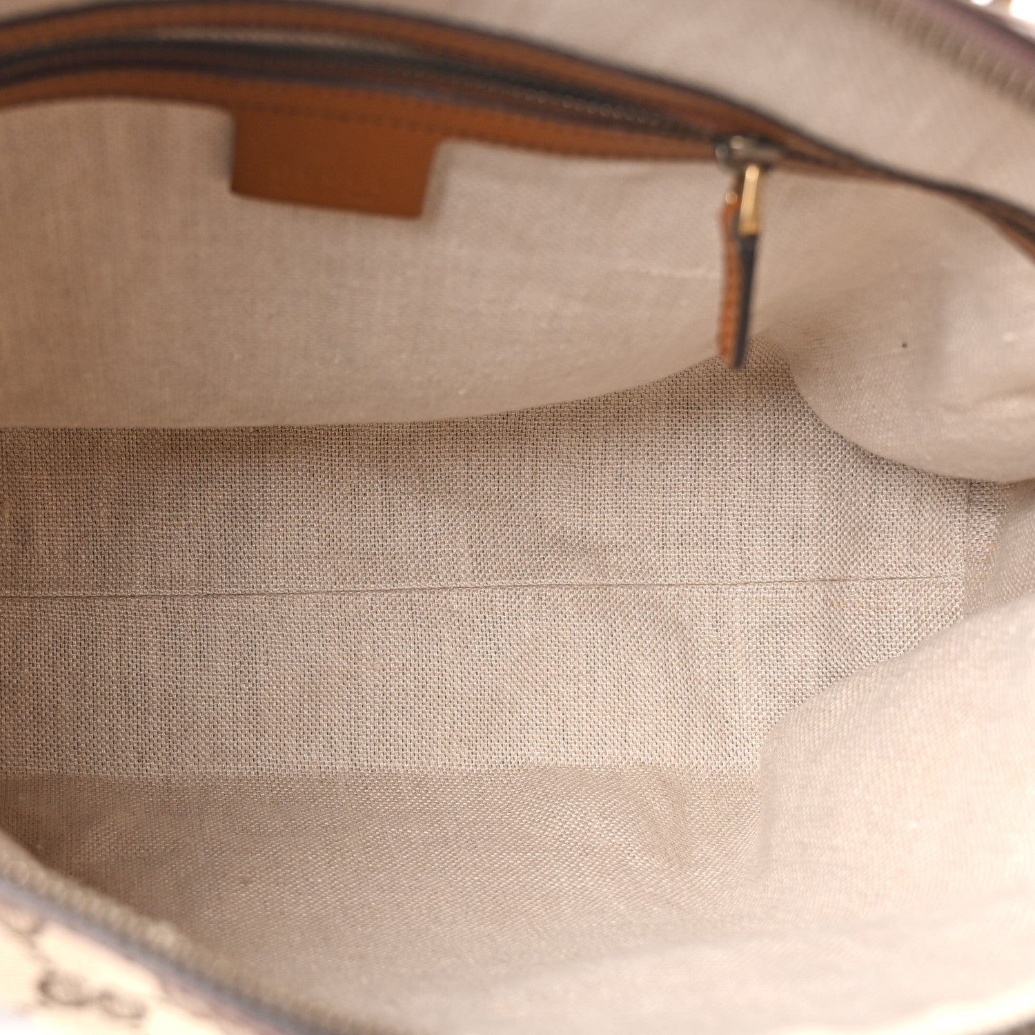 Gucci Monogram Medium Lady Web Boston Bag Beige Cuir