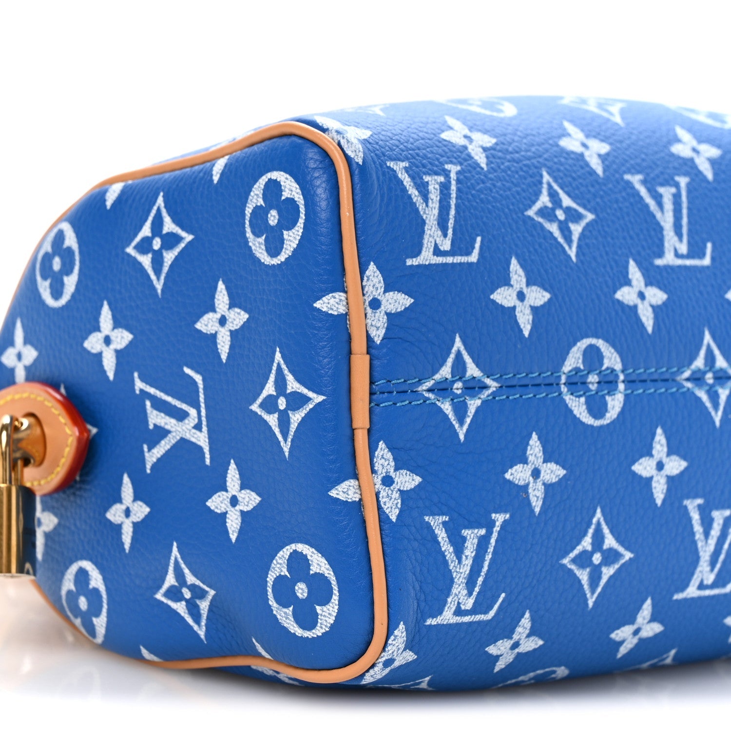 Louis Vuitton Calfskin Monogram Speedy P9 Bandouliere 20 Blue