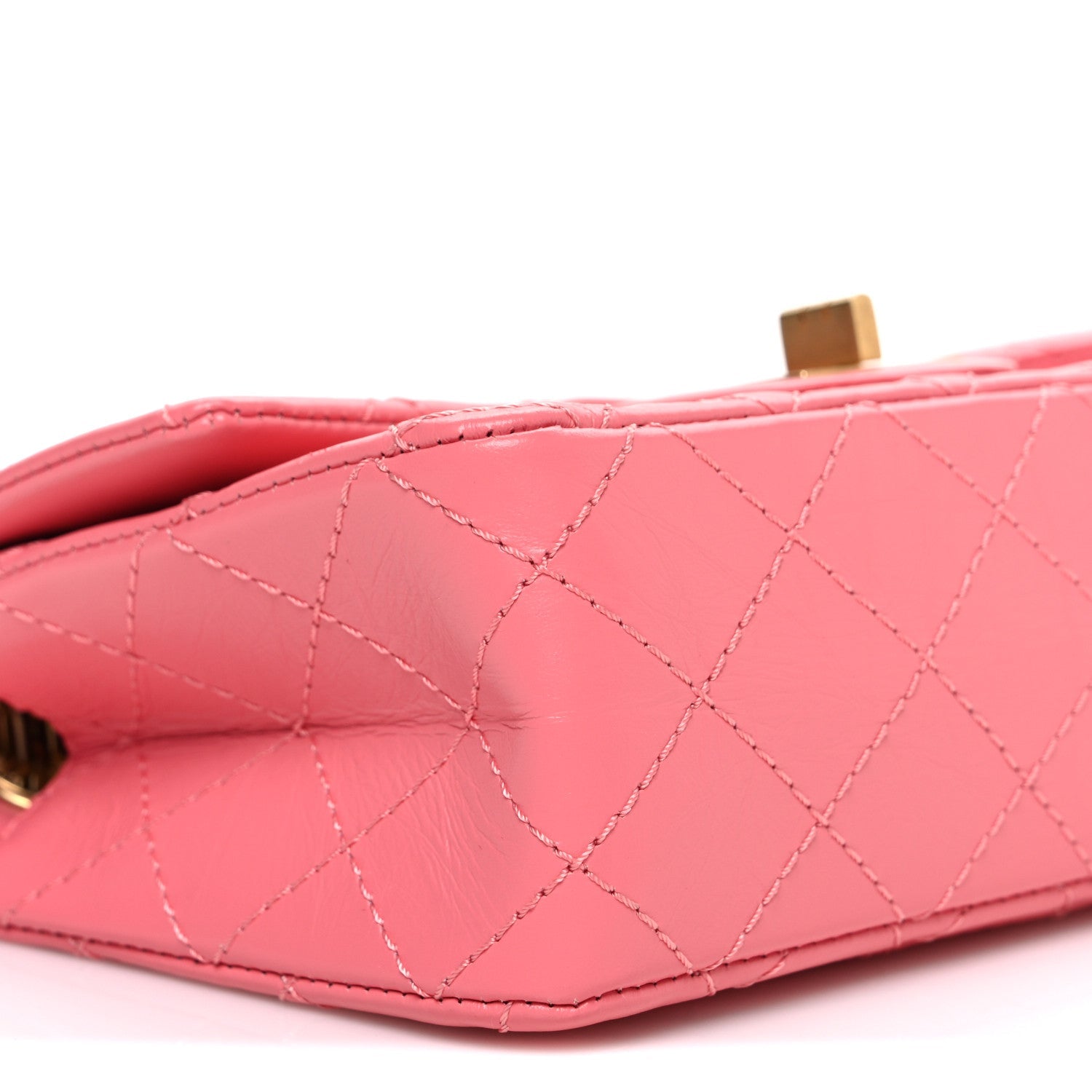 Chanel Aged Calfskin Quilted 2.55 Reissue Mini Flap Pink