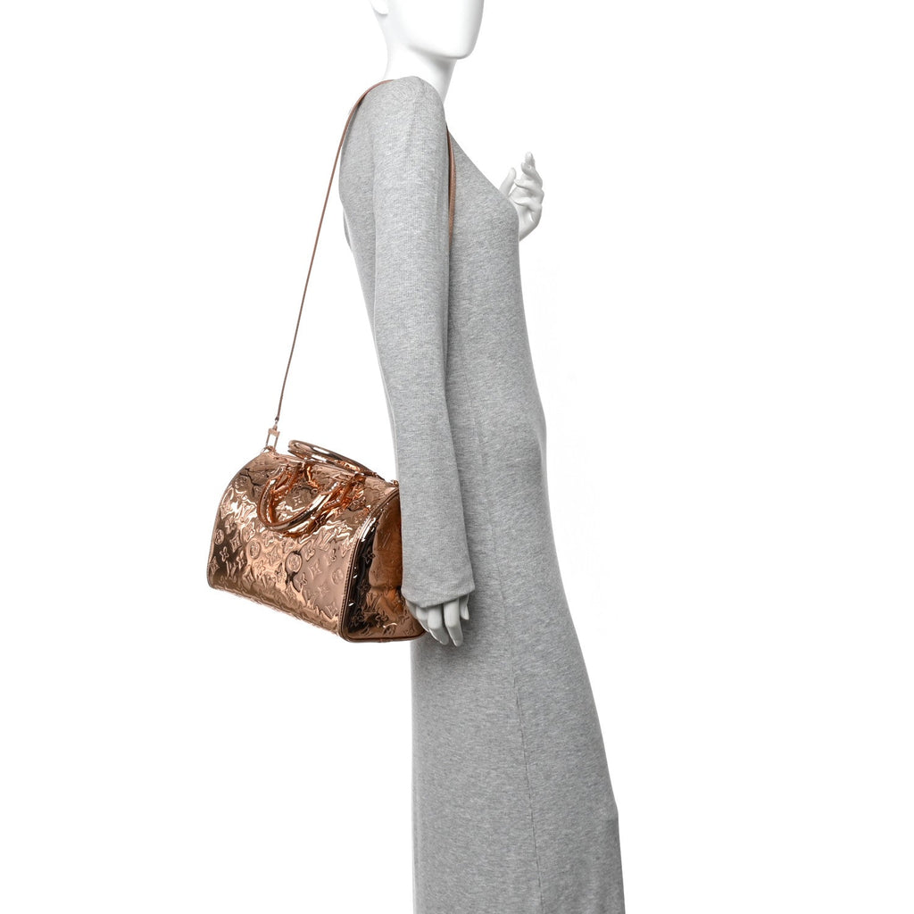 Louis Vuitton Monogram Miroir Speedy Bandouliere 25 Copper