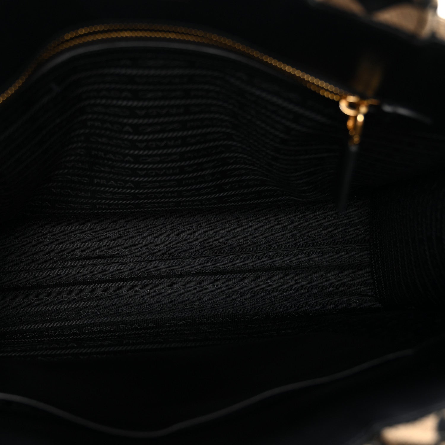 Prada Jacquard Saffiano Triangolo Symbole Embroidered Large Tote Black Corda