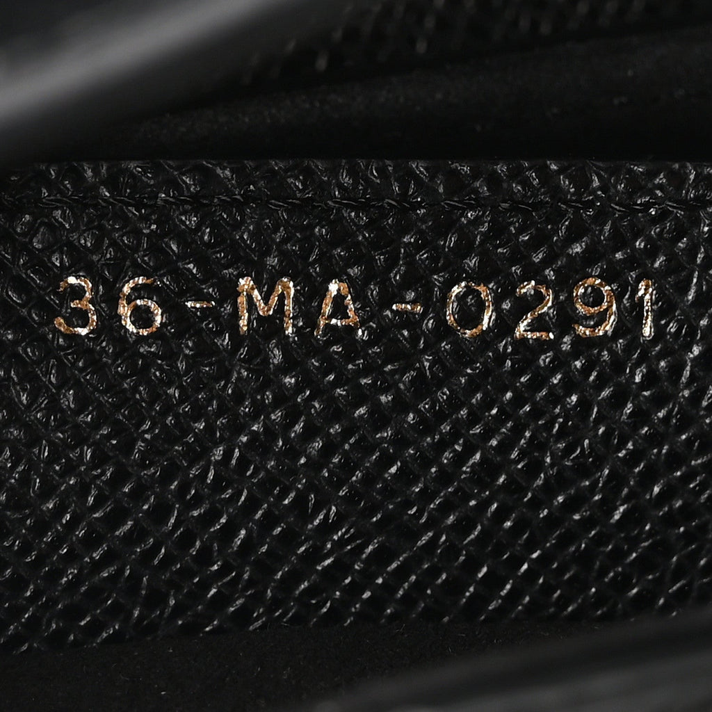 Christian Dior Grained Calfskin Saddle Bag Black