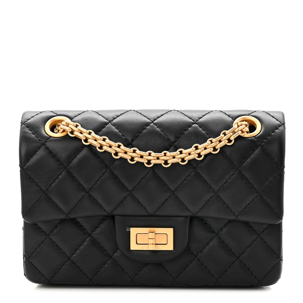 Chanel Calfskin Quilted 2.55 Reissue Mini Flap Black