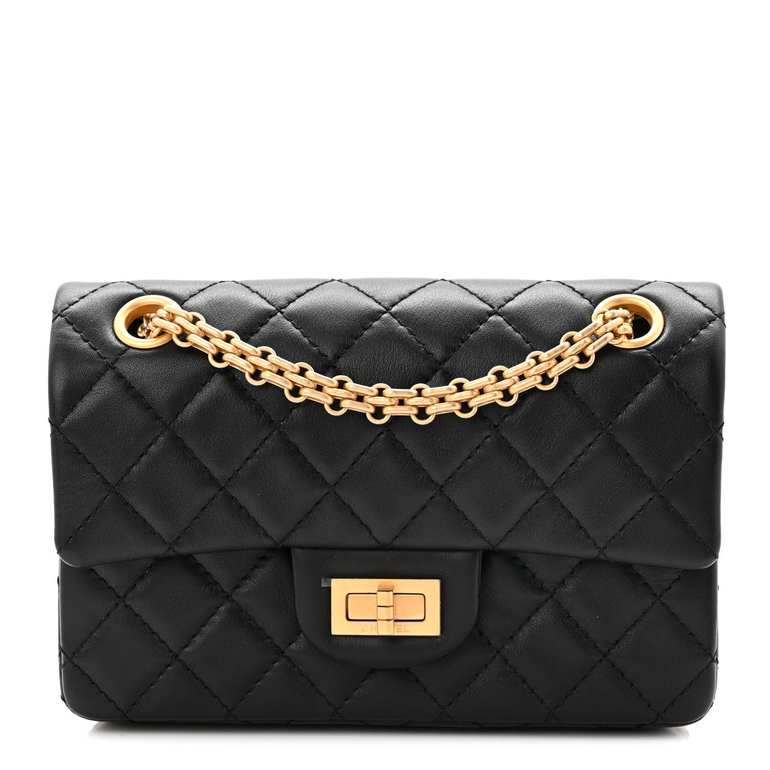 Chanel Calfskin Quilted 2.55 Reissue Mini Flap Black
