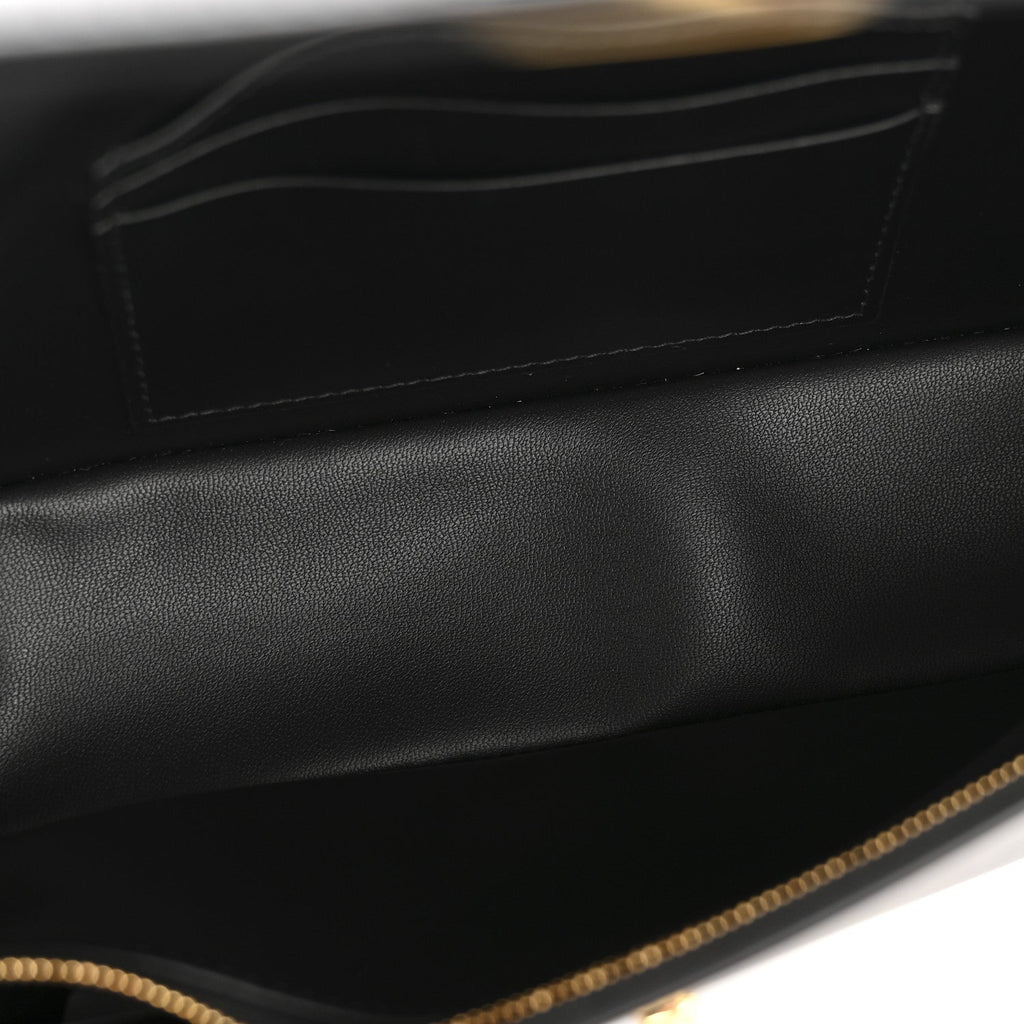 Christian Dior Box Calfskin 30 Montaigne Avenue Pouch Black