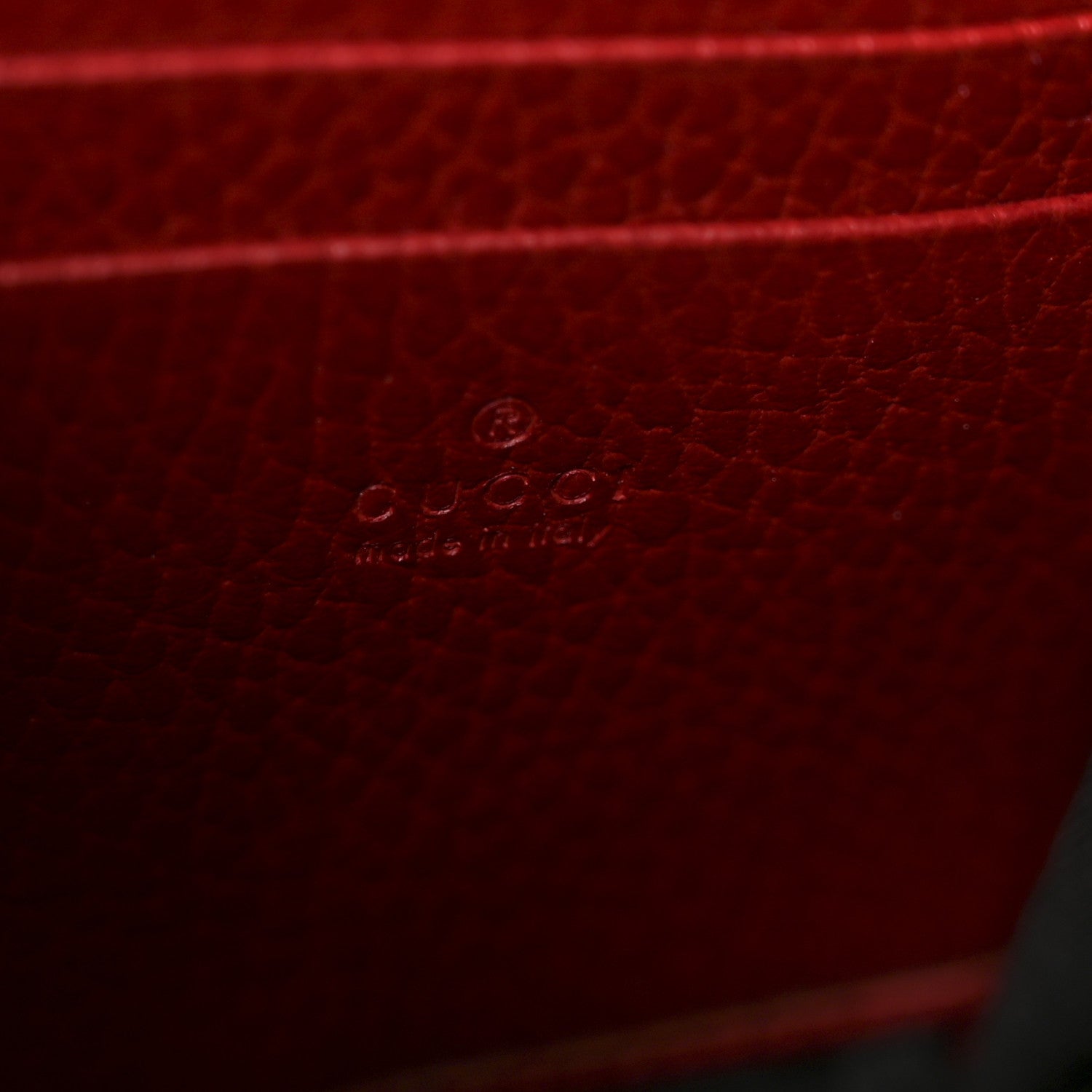 Gucci Calfskin Mini Dionysus Chain Wallet Hibiscus Red