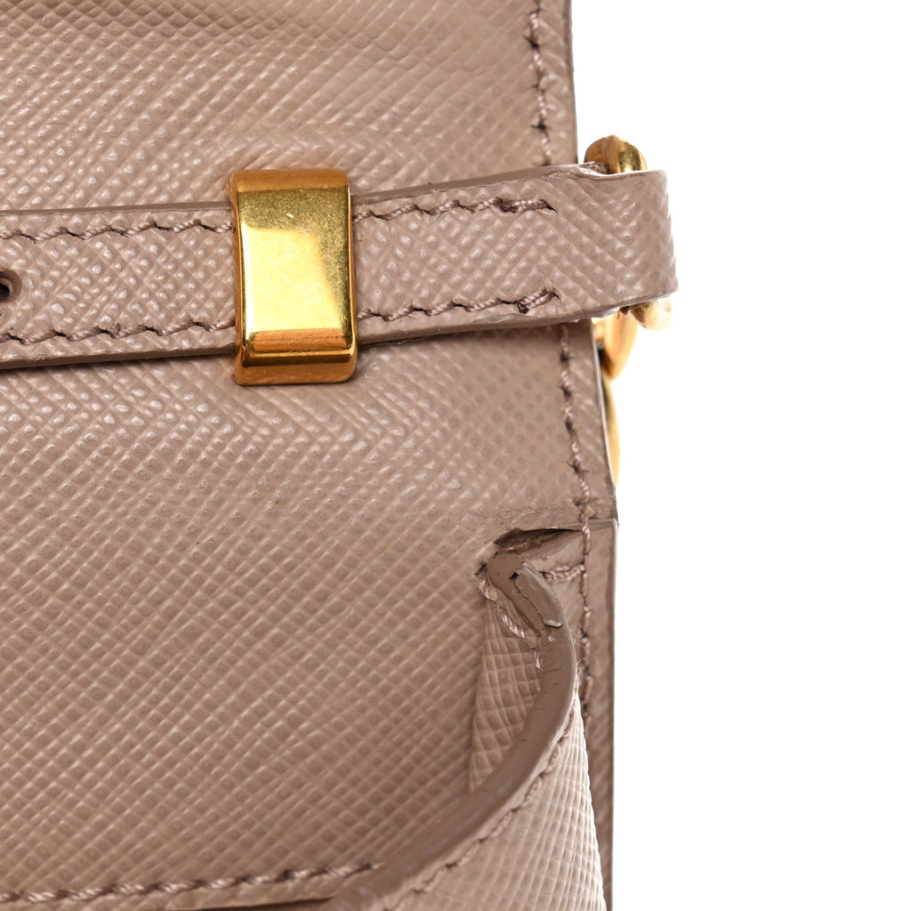 Prada Saffiano Chain Crossbody Bag Cipria
