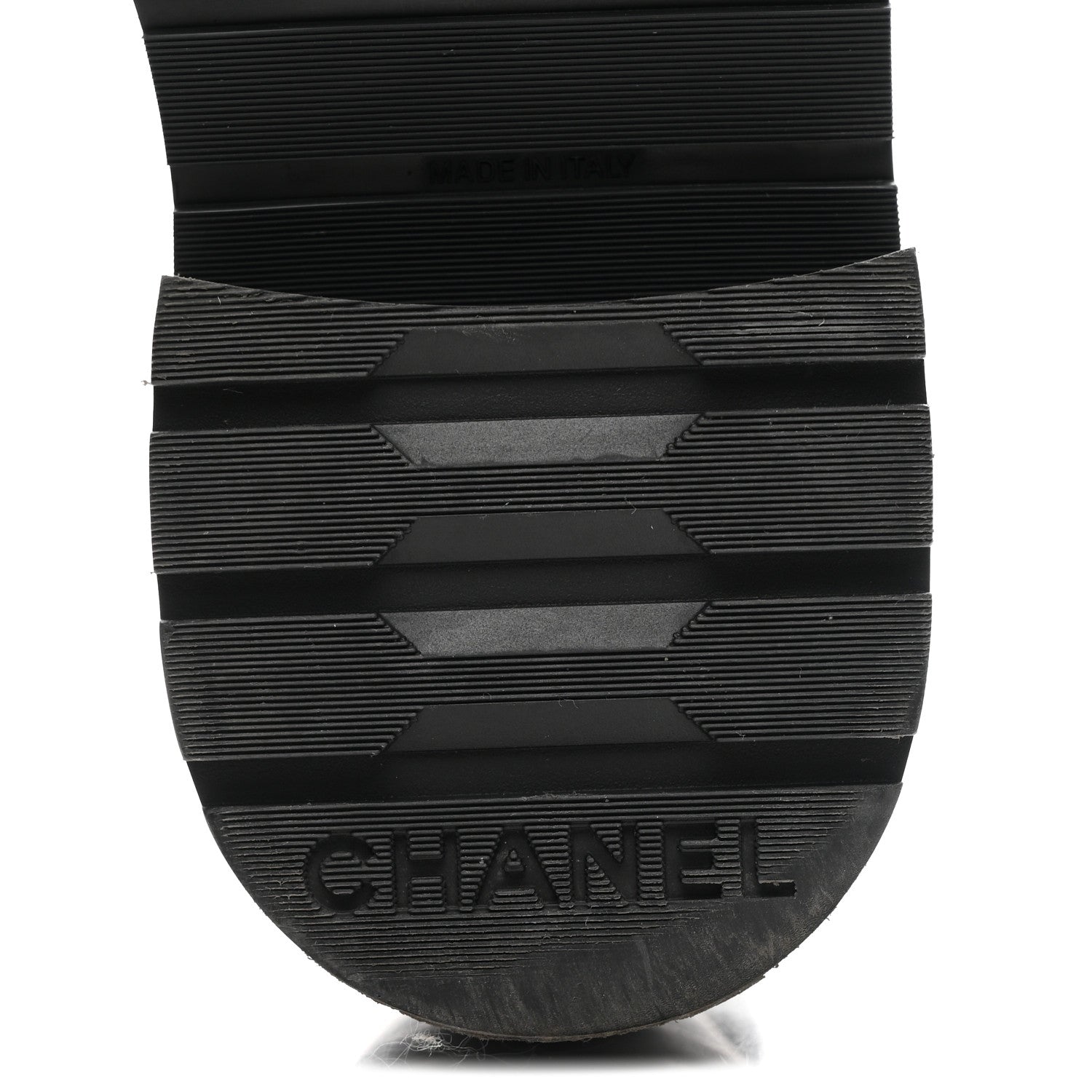 Chanel Shiny Calfskin Quilted Lace Up Combat Boots 36 Black