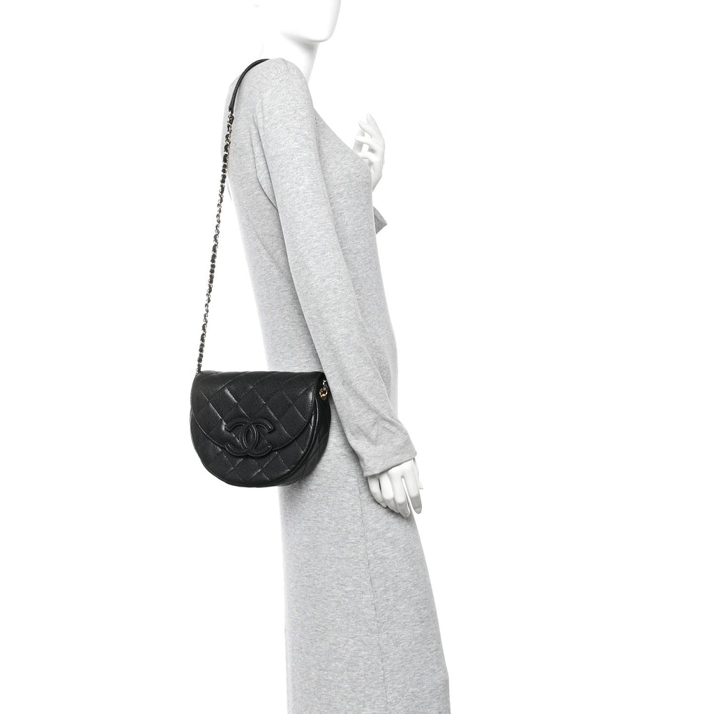 Chanel Caviar Quilted Small Messenger Flap Black