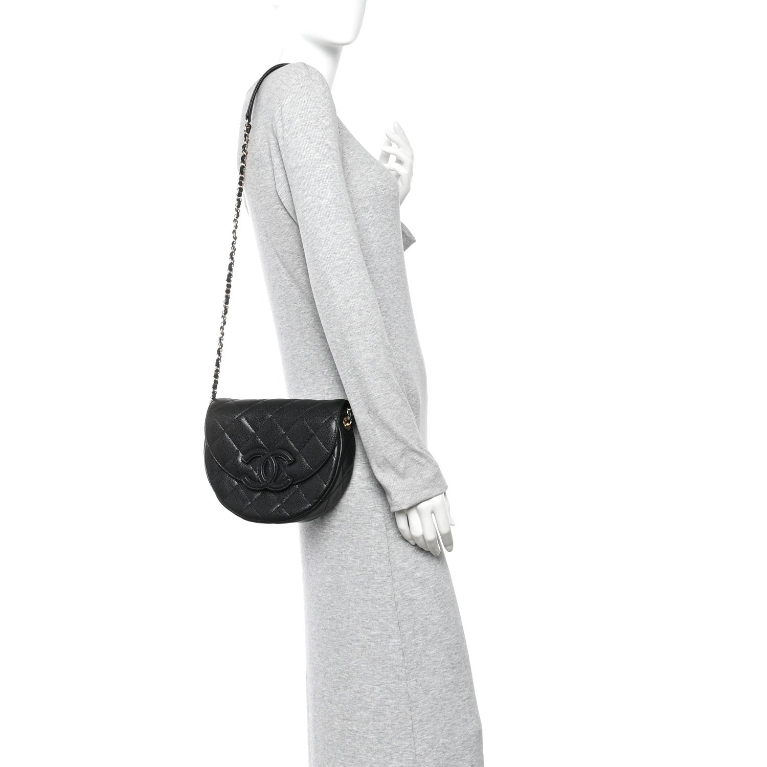 Chanel Caviar Quilted Small Messenger Flap Black