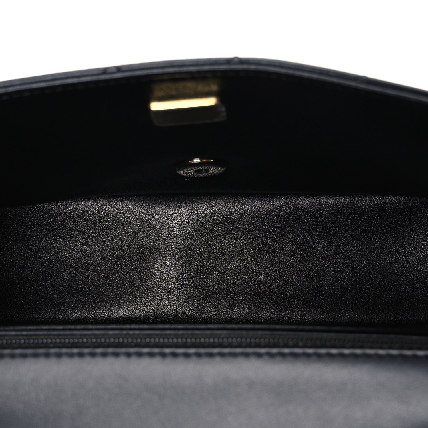 Chanel Lambskin Quilted Mini Rectangular Flap Black