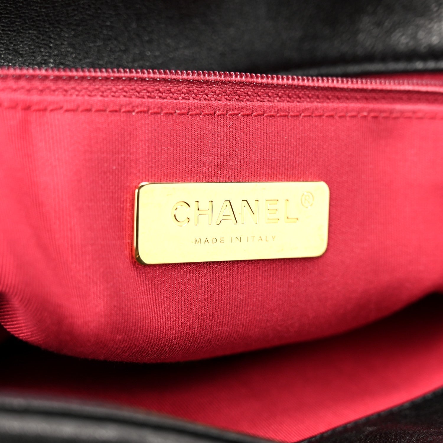 Chanel Goatskin Quilted Large Chanel 19 Flap Black