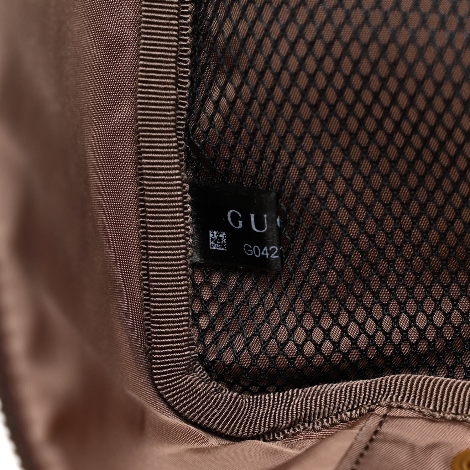 Gucci GG Supreme Monogram Textured Dollar Calfskin Web Savoy Shoe Case Bag Beige Ebony New Acero