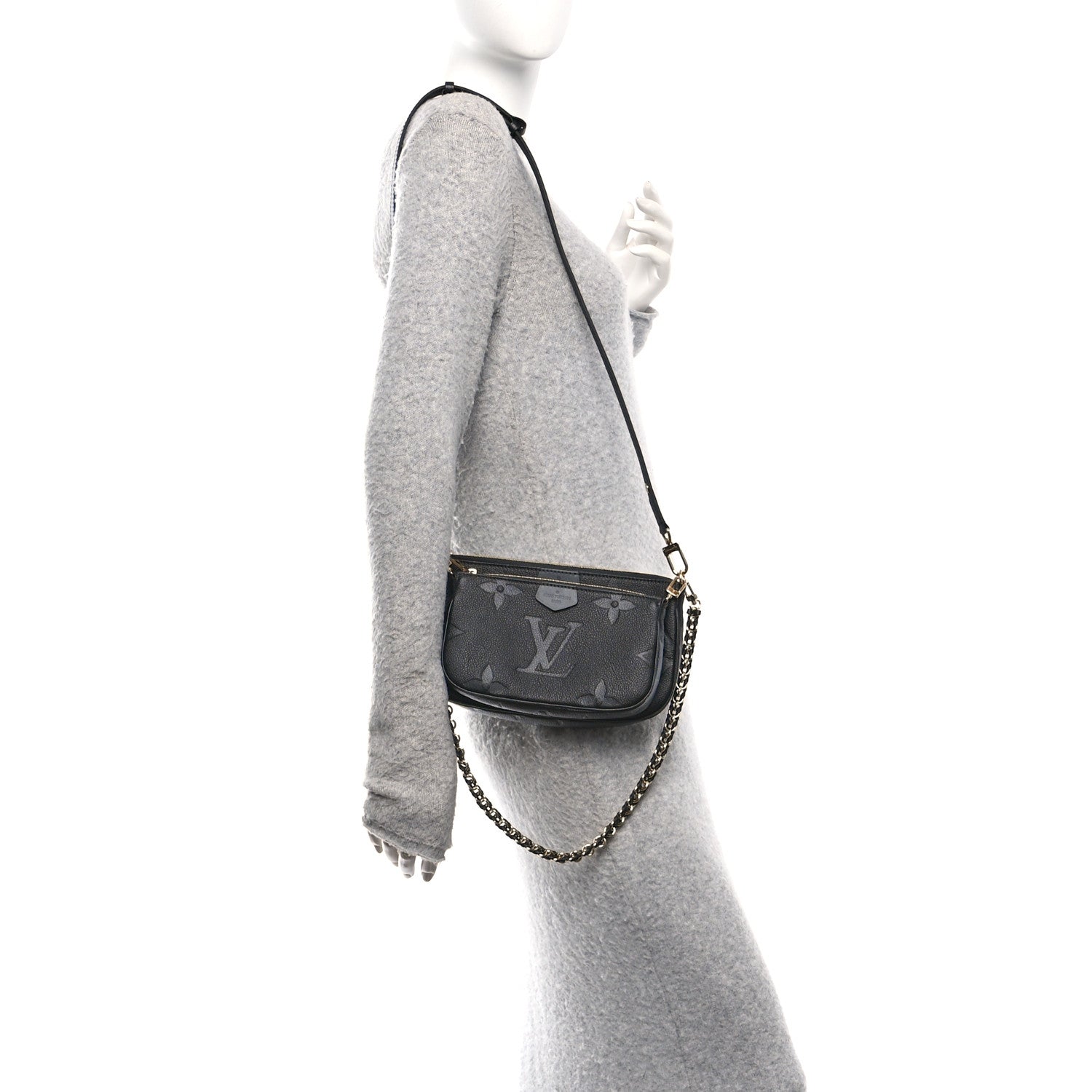 Louis Vuitton Empreinte Monogram Giant Multi Pochette Accessories Black