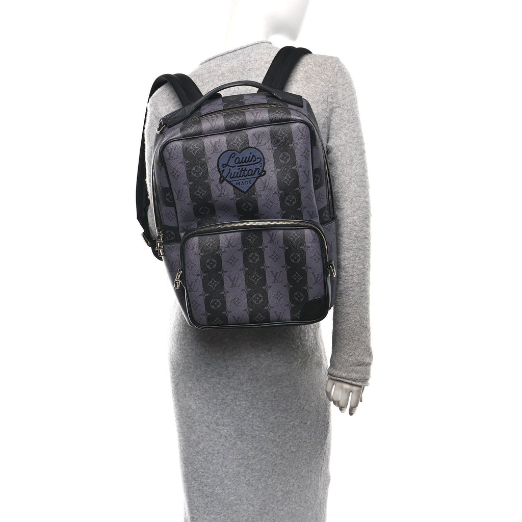 Louis Vuitton X NIGO Monogram Eclipse Stripes LV Heart Modular Utilitary Backpack