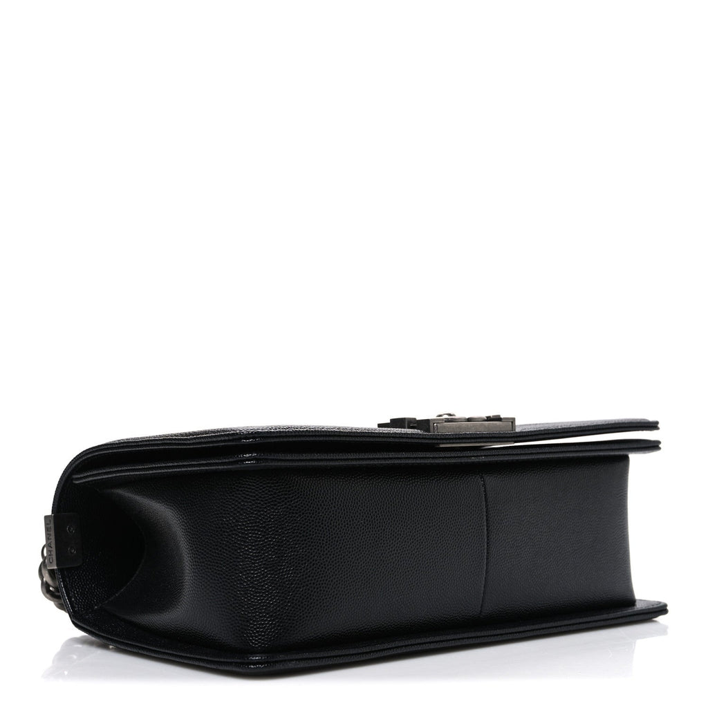 Chanel Caviar Quilted Medium Boy Flap Black