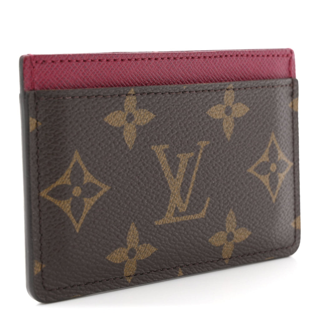Louis Vuitton Monogram Card Holder Fuchsia