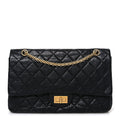 Chanel Aged Calfskin Quilted 2.55 Reissue 227 Flap Black