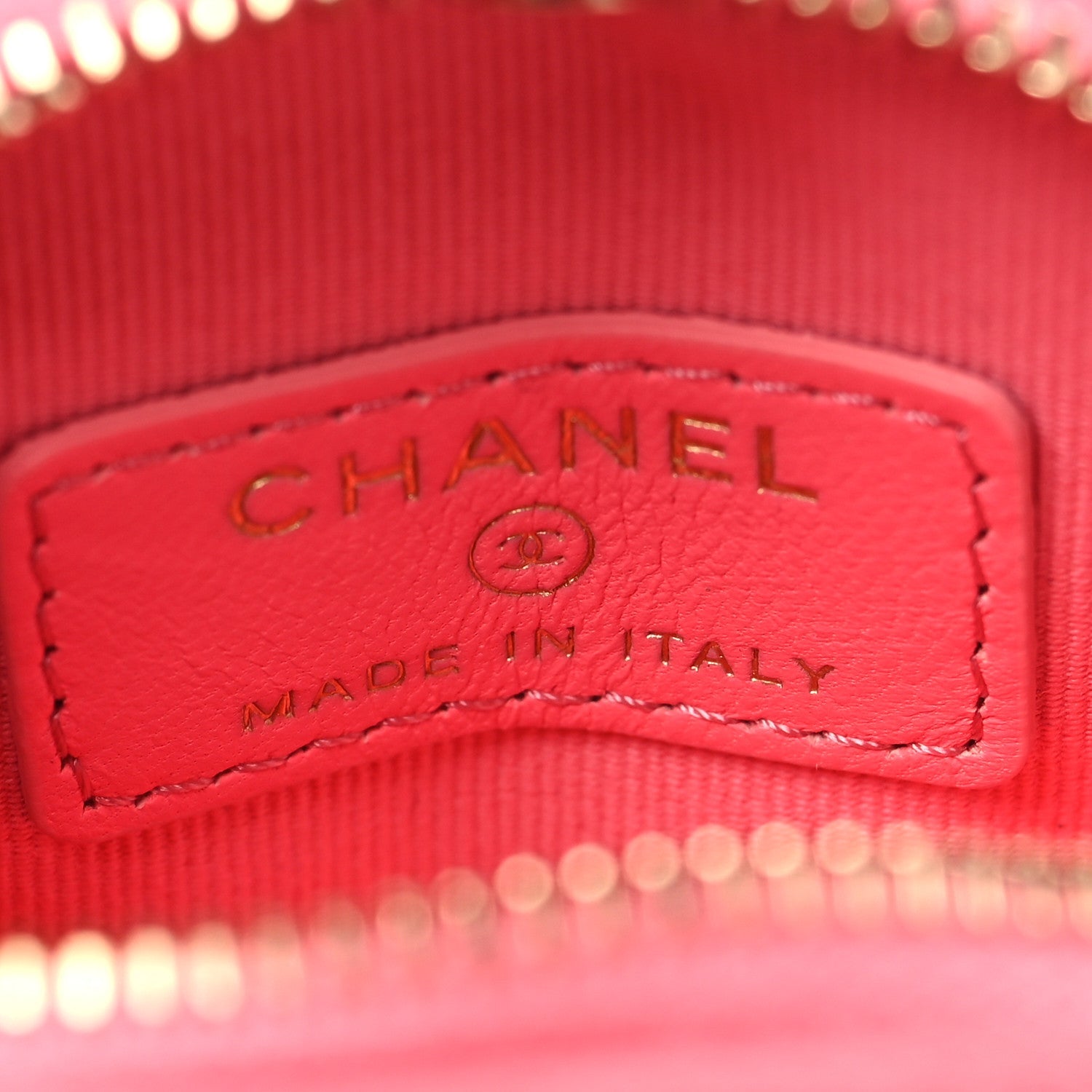 Chanel Lambskin Quilted CC In Love Heart Coin Purse With Chain  Pink