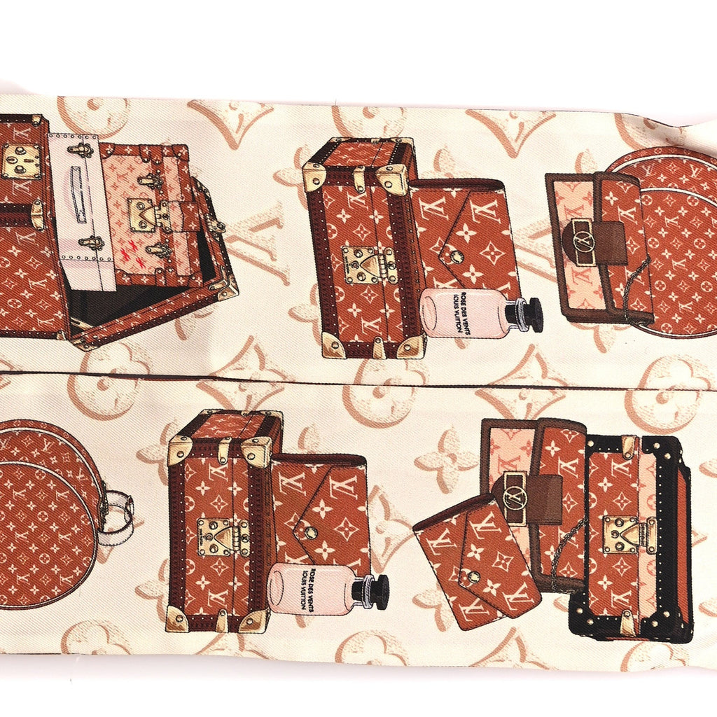 Louis Vuitton Silk Monogram Fall for you Bandeau Brown