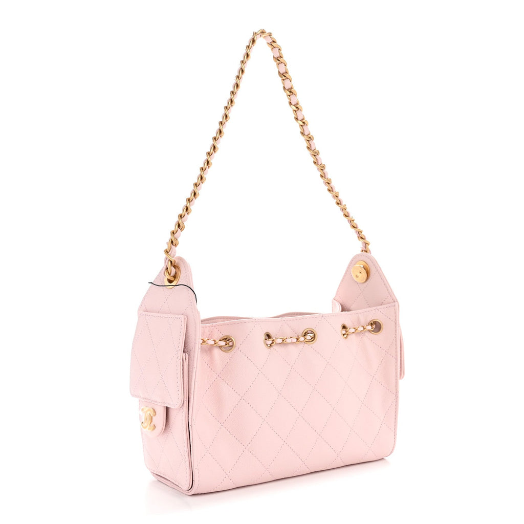 Chanel Caviar Quilted Mini Chanel 25 Handbag Light Pink