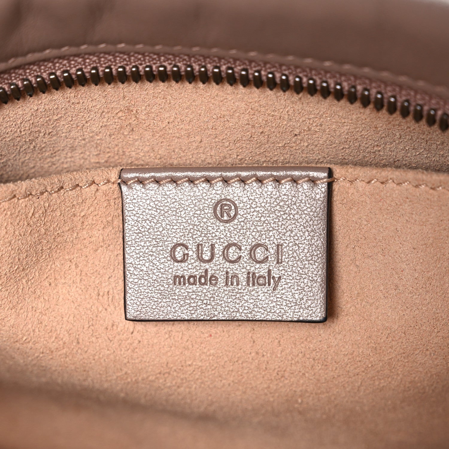Gucci Calfskin Matelasse Small GG Marmont Chain Shoulder Bag Porcelain Rose