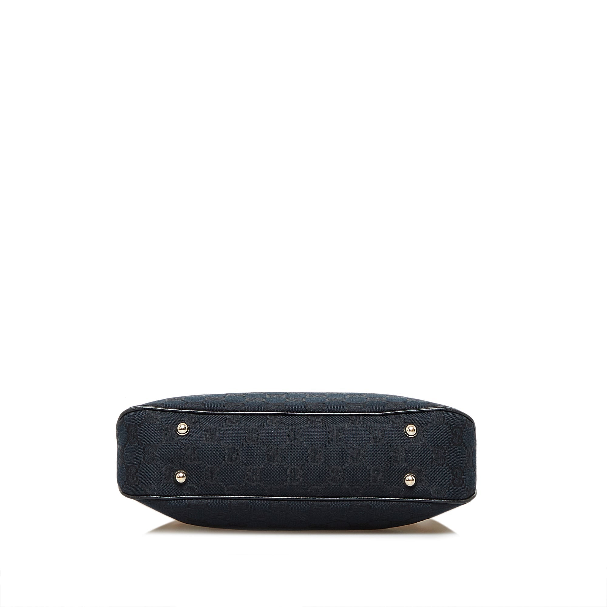 GUCCI GG Canvas Bamboo Anita Handbag