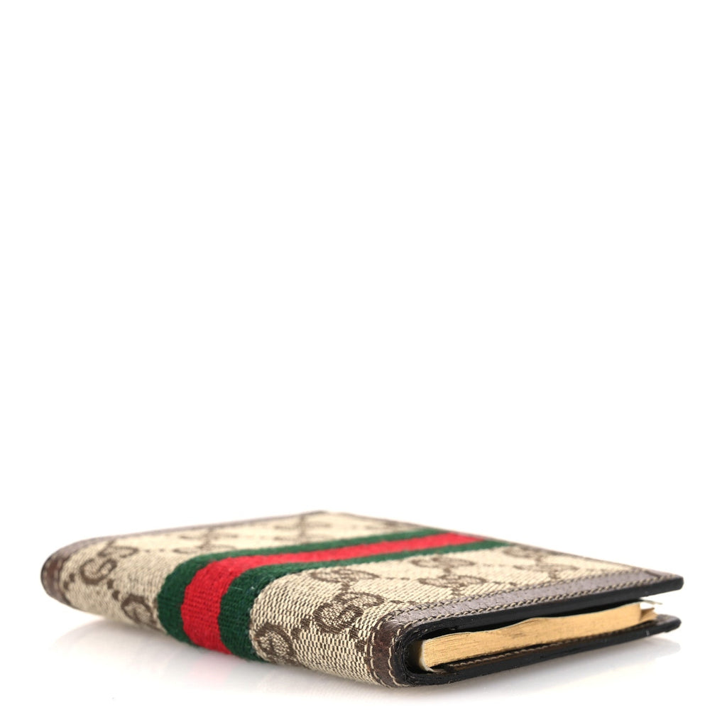 Gucci GG Monogram Web Address Book Agenda Brown