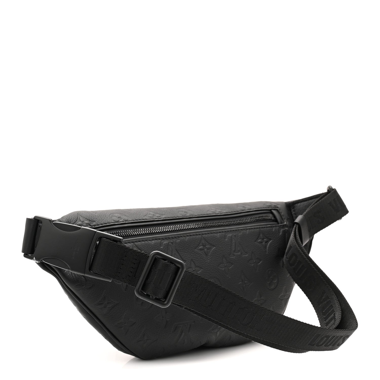 Louis Vuitton Calfskin Monogram Shadow Discovery Bumbag Black