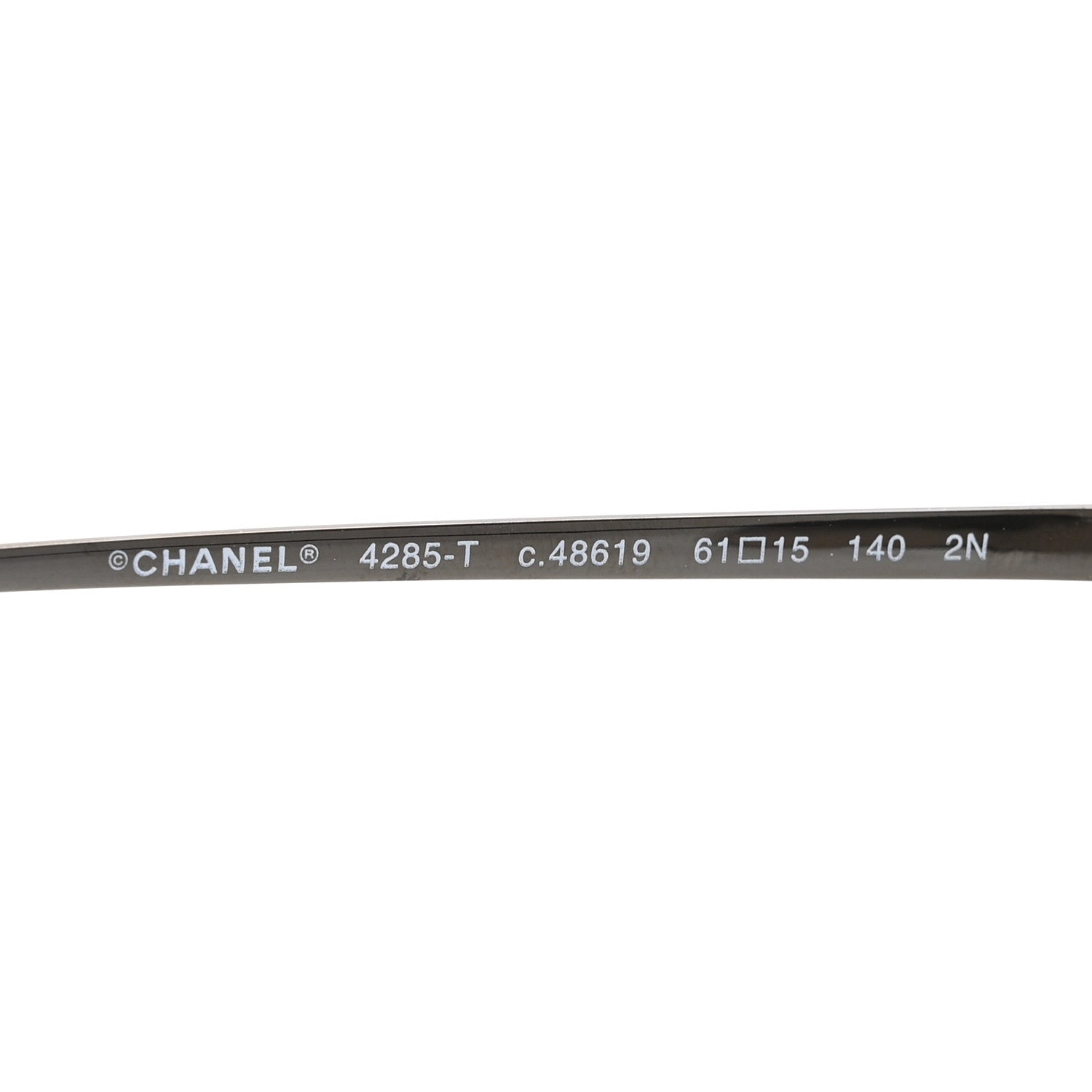 Chanel Titanium CC Pilot Aviator Sunglasses 4285-T Dark Grey