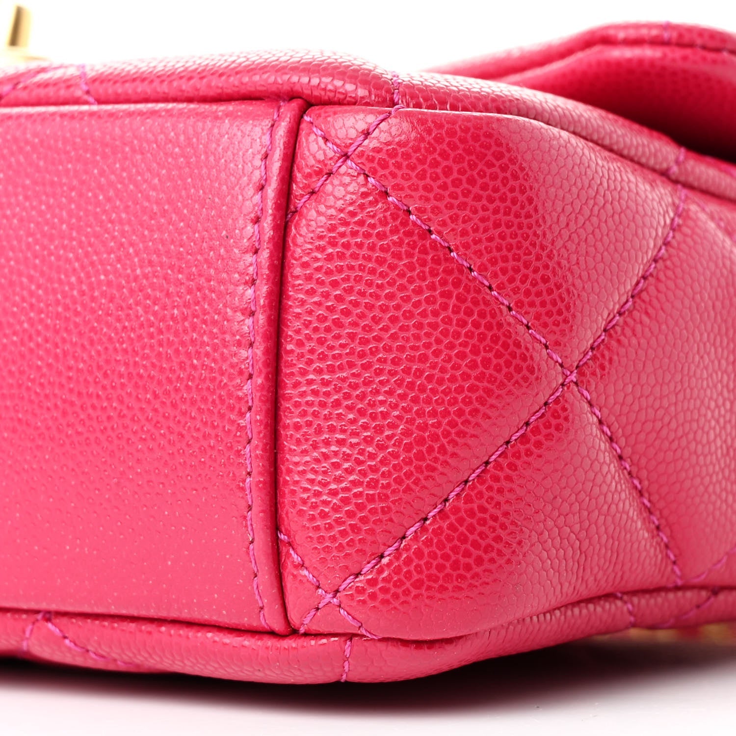 Chanel Caviar Quilted Small Twist Your Buttons Flap Fuchsia