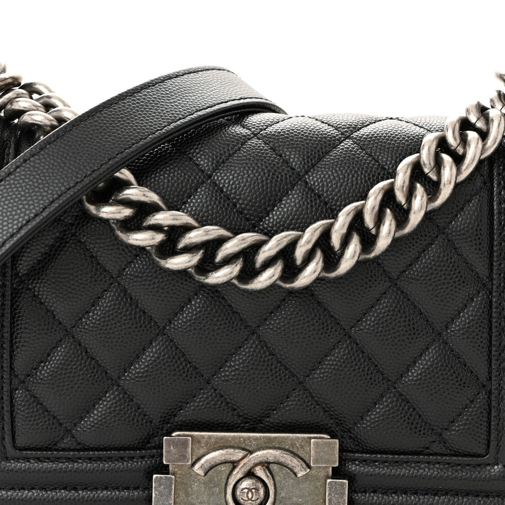Chanel Caviar Quilted Small Boy Flap Black