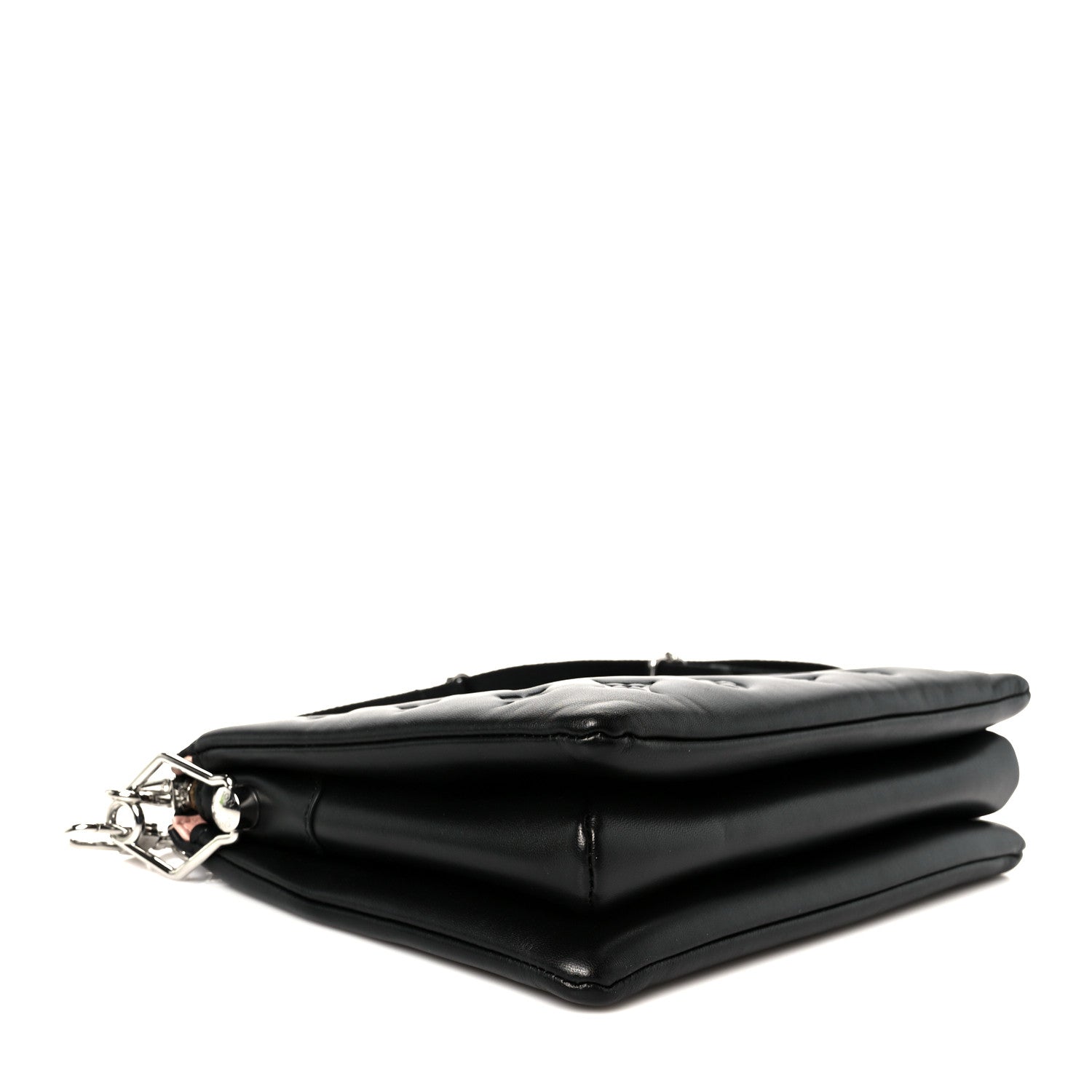 Louis Vuitton Lambskin Embossed Monogram Coussin PM Black